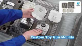 This is a set of injection molds for electrical plug housing parts