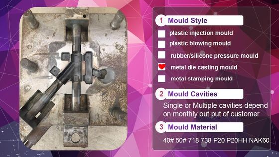 Stampo di fusione a stampo per tubi in lega con formato di disegno 2D/3D per la produzione di massa di tubi metallici
