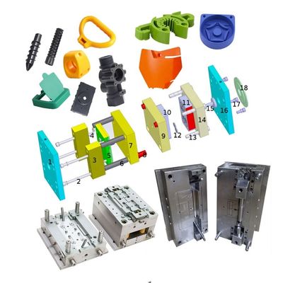 Stampo a iniezione in plastica ad alta durabilità con materiale P20/718/738/NAK80/S136 e vita utile di 250000-300000 colpi per dimensioni personalizzate
