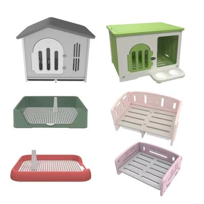 Materiale Principale Luciera in ferro di plastica per animali domestici Casa per cani di grandi dimensioni Colore personalizzato Caneletto di lusso interno / esterno