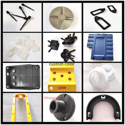 Parti di stampaggio ad iniezione di plastica su misura con ABS PA66 PP PC PMMA PSU PCTG TPE TPU Materiali per OEM ODM Servizi e supporto per disegni CAD 2D/3D
