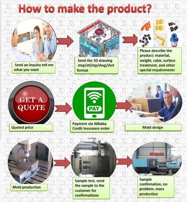 Forme per iniezione di plastica ad alta durata per lo stampaggio a soffiatura con 250000-300000 colpi