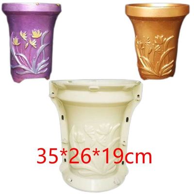 Parti di stampaggio a iniezione di plastica di precisione Stampi di vasi da fiori in cemento Disegno personalizzato